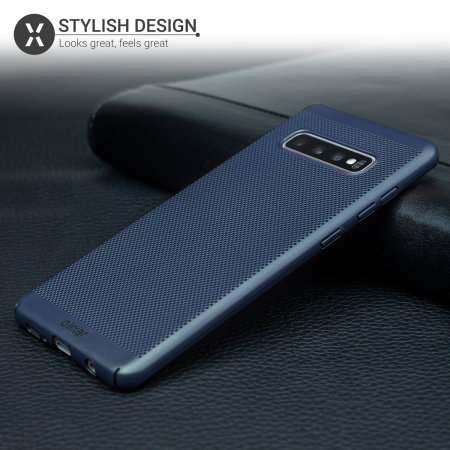Coque Samsung Galaxy S10 Plus Olixar MeshTex – Coque fine – Bleu