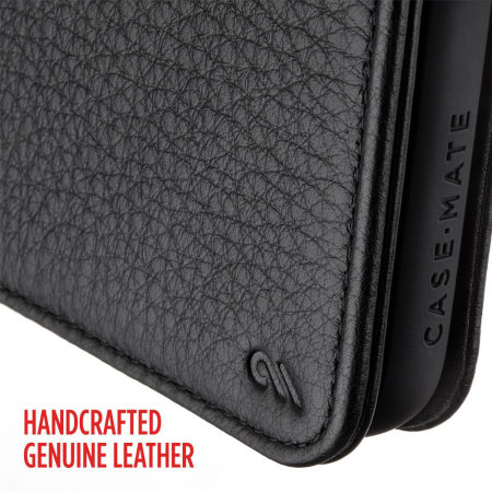 Case-Mate Samsung Galaxy S10 Genuine Leather Wallet Case - Black