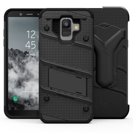 Zizo Bolt Samsung Galaxy A6 Tough Case & Screen Protector - Black