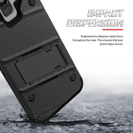 Zizo Bolt Samsung Galaxy A6 Tough Case & Screen Protector - Black