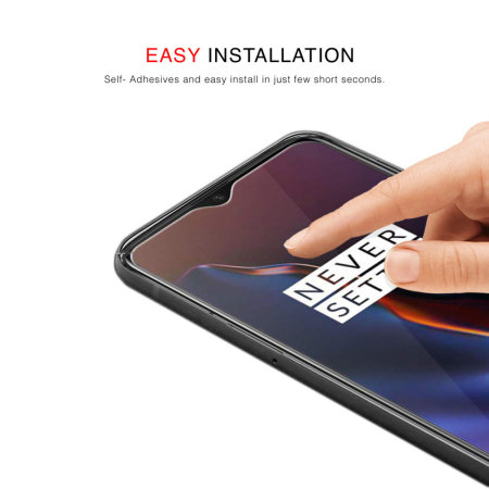 Zizo OnePlus 6T Hartglas-Schutzfolie für den Bildschirm