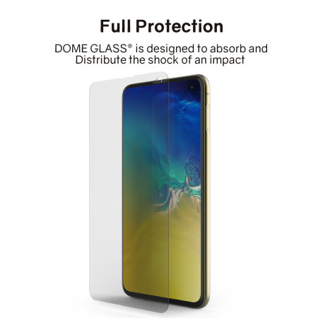 Whitestone Dome Glass heldekkende skjermbeskytter for Samsung S10e