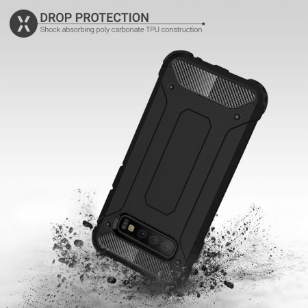 Olixar Delta Armour Protective Samsung Galaxy S10 Case - Black