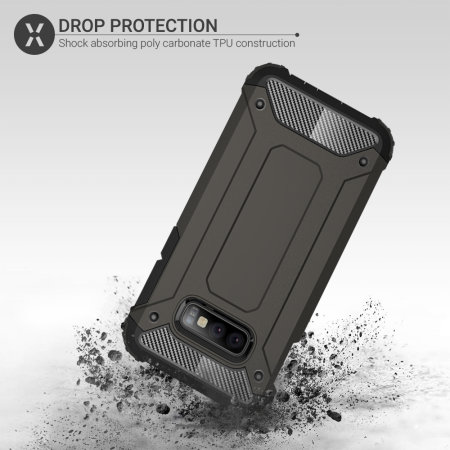 Olixar Delta Armour Protective Samsung Galaxy S10e Case - Gunmetal