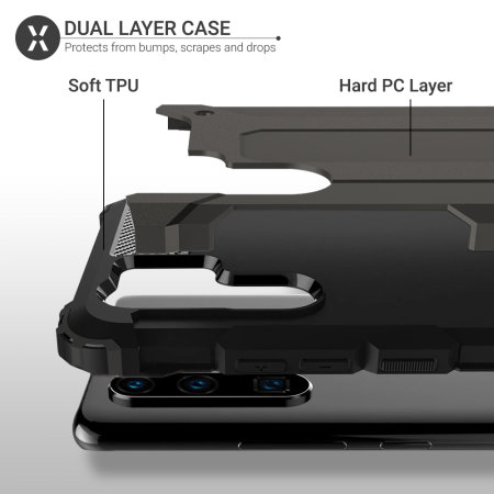 Olixar Delta Armour Protective Huawei P30 Pro Case - Gunmetal