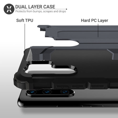 Olixar Huawei P30 Pro Dual Layer Rüstungstasche - Schieferblau