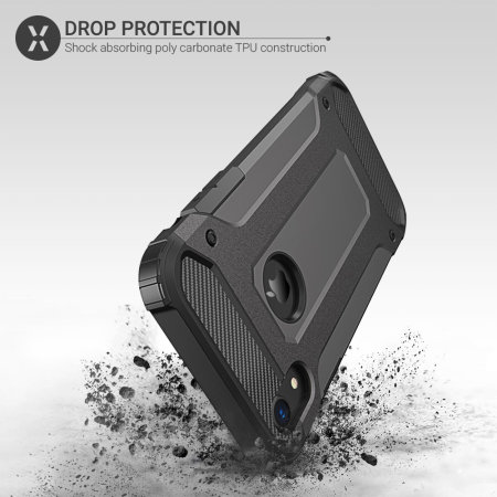 Olixar Delta Armor Protective iPhone XR Case - Gunmetal