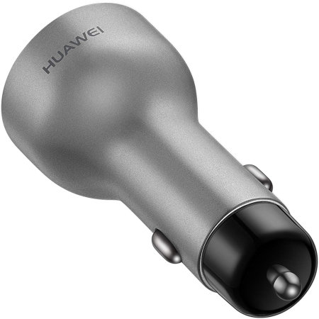 Official Huawei SuperCharge Dual Port Car Charger - Silver