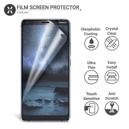 Protection d'écran Nokia 9 Film protecteur Olixar – Pack de 2