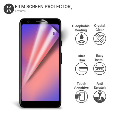 Olixar Google Pixel 3a Film Screen Protector 2-in-1 Pack