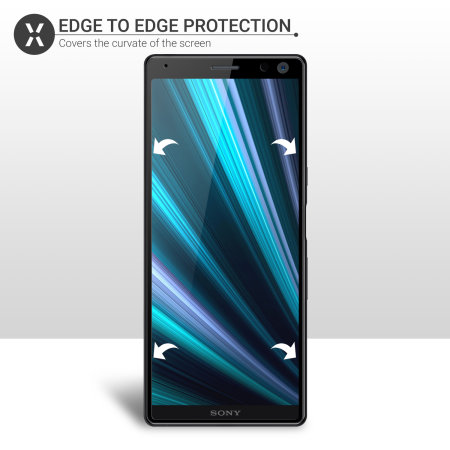 Protection d'écran en verre trempé Sony Xperia 10 Olixar Full Cover