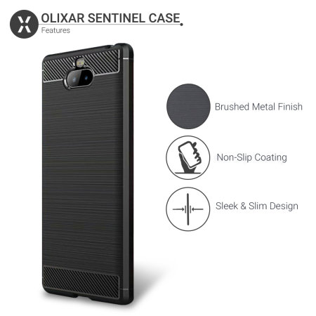 Olixar Sentinel Sony Xperia XA3 Skal och Glass Skärmskydd - Svart