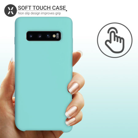 Olixar Samsung Galaxy S10 Soft Silicone Case - Pastel Green