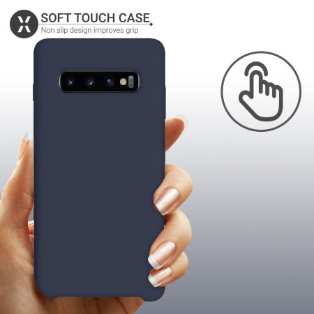 Olixar Samsung Galaxy S10 Plus Soft Silicone Case - Midnight Blue