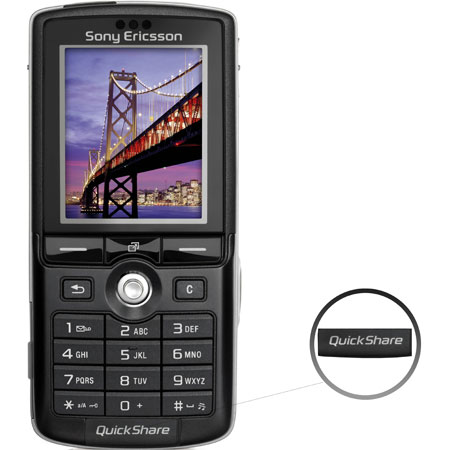 Sony Ericsson K750i Replacement 'Quickshare Sticker' - Black