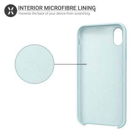 Olixar iPhone X Soft Silicone Case - Pastel Green