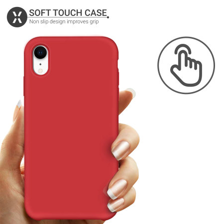 Olixar iPhone XR Soft Silicone Case - Red