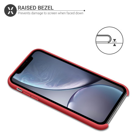 Olixar iPhone XR Weiche Silikonhülle - Rot