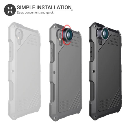 Coque iPhone XS / X Olixar Titan Clip Armour – Robuste – Gunmetal