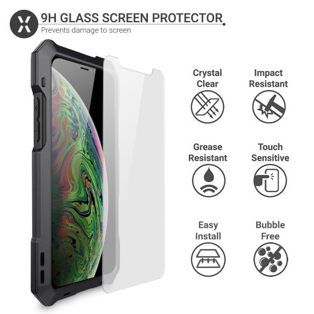 Olixar Titan Clip Armour Protective iPhone XS Max Case - Gunmetal