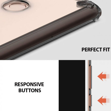 Coque Xiaomi Mi Max 3 Rearth Ringke Fusion – Noir fumée