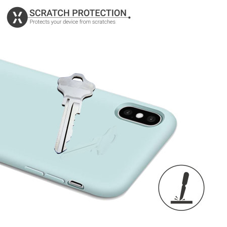 Olixar iPhone XS Soft Silicone Case - Groen
