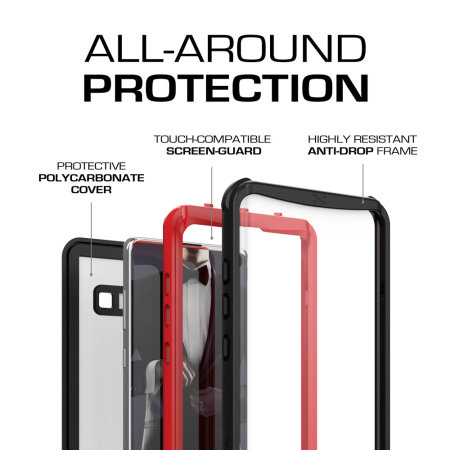 Ghostek Nautical Samsung Galaxy S10 Plus Waterproof Case - Red
