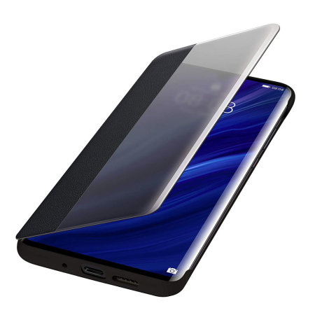 Officieel Huawei P30 Pro Smart Flip Case - Zwart