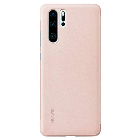 Official Huawei P30 Pro Smart View Flip Cover Slim Case - Pink