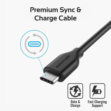 Promate Ultra-Fast Charging Car Kit For USB-C Devices