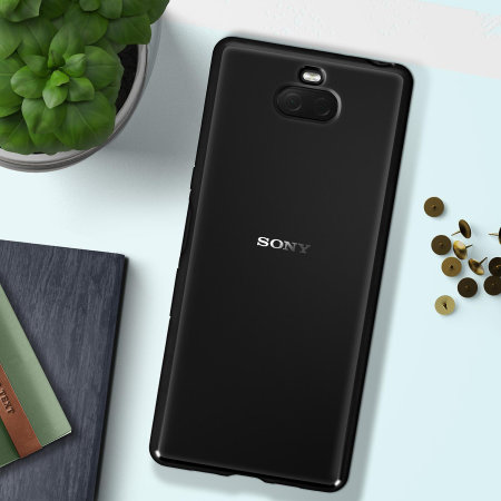 Offizielle Sony Xperia 10 Style Cover Solid Hülle SCBI10 - Schwarz