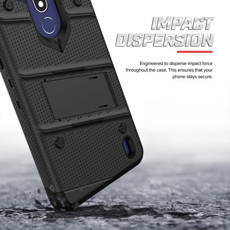 Zizo Bolt Nokia 3.1 Plus Case & Screen Protector- Black