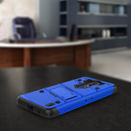 Funda Nokia 3.1 Plus Zizo Bolt con Protector de Pantalla - Azul