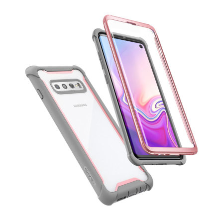 i-Blason Ares Samsung S10 Case and Screen Protector - Pink