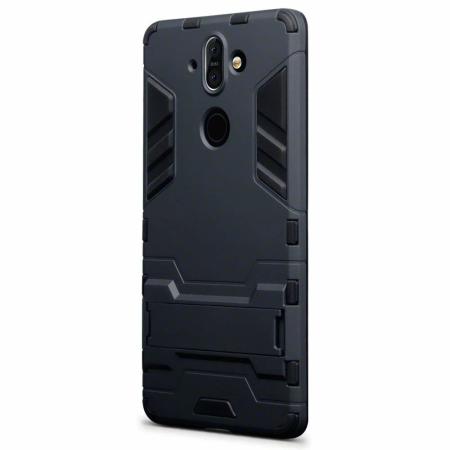 Olixar Nokia 8 Sirocco Dual Layer Armor Case With Stand - Black