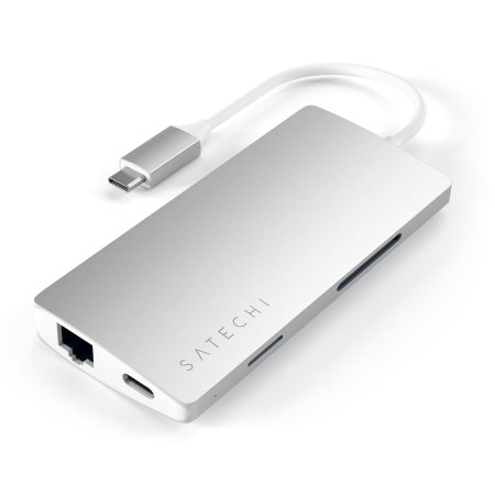 Satechi USB-C Aluminium Multi-Port 4K HDMI Adapter & Hub V2 - Silver