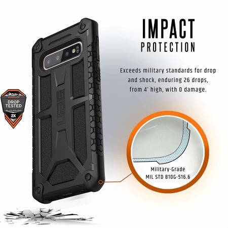 UAG Monarch Samsung Galaxy S10 Protective Case- Black