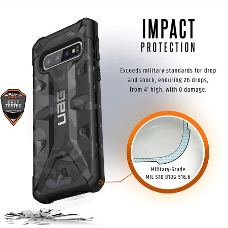 UAG Pathfinder Samsung S10 Protective Case-Midnight Camo
