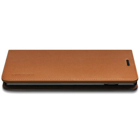 VRS Design Genuine Leather Samsung Galaxy S10 Plus Wallet Case - Brown