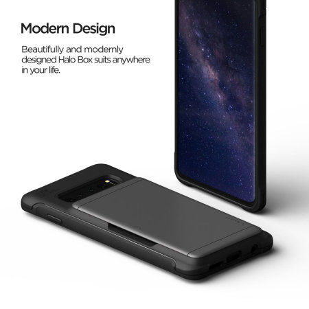 Damda Glide Samsung Galaxy S10 skal från VRS Design  -  Stål Silver