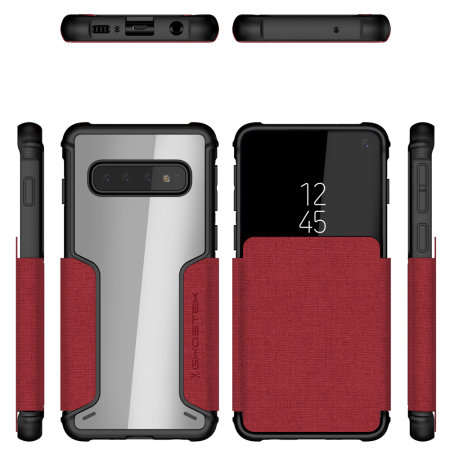 Ghostek Exec 3 Samsung Galaxy S10 Wallet Case- Red