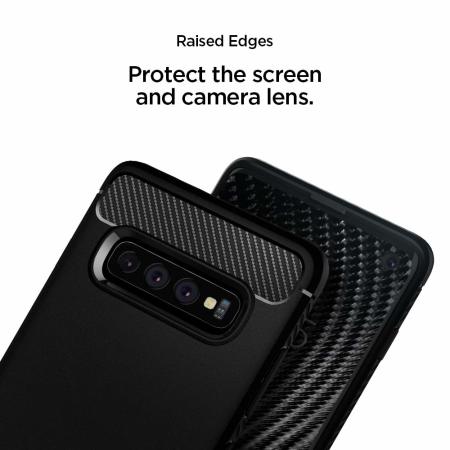 Spigen Rugged Armor Samsung Galaxy S10 Case - Black