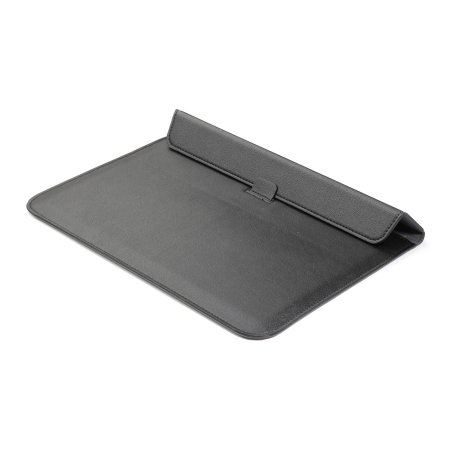 Olixar Leather-Style Universal 13" Laptop Sleeve With Stand - Black