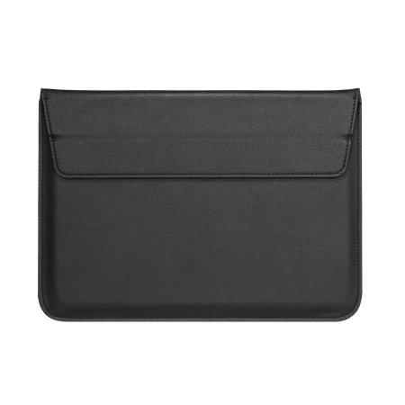 Olixar Leather-Style Universal 15" Laptop Sleeve With Stand - Black