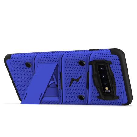 Coque Samsung Galaxy S10 Zizo Bolt avec Clip ceinture – Bleu