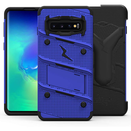 Zizo Bolt Series Samsung Galaxy S10 Case - Blue