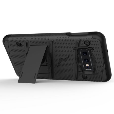 Zizo Bolt Samsung Galaxy S10e Tough Case and Screen Protector - Black