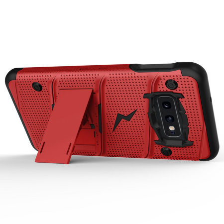 Zizo Bolt Series Samsung Galaxy S10e Case - Red