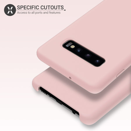 Olixar Samsung Galaxy S10 Soft Silicone Case - Pastel Pink