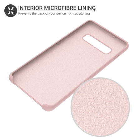Olixar Samsung Galaxy S10 Plus Soft Silicone Case - Pastel Pink